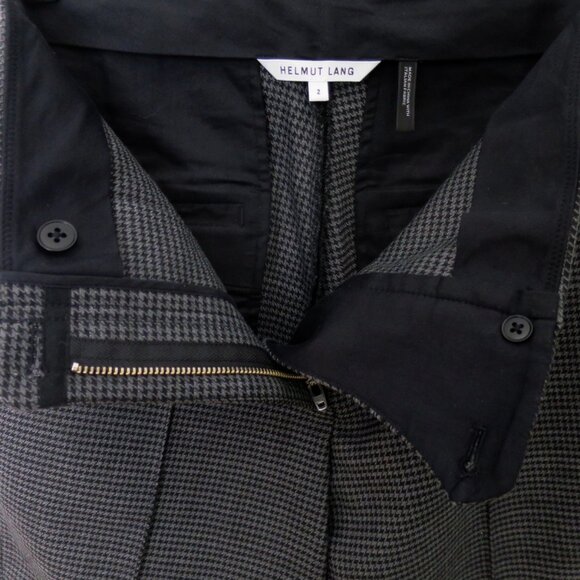 Helmut Lang Houndstooth Cropped Flare Pant Size 2 - Picture 10 of 16